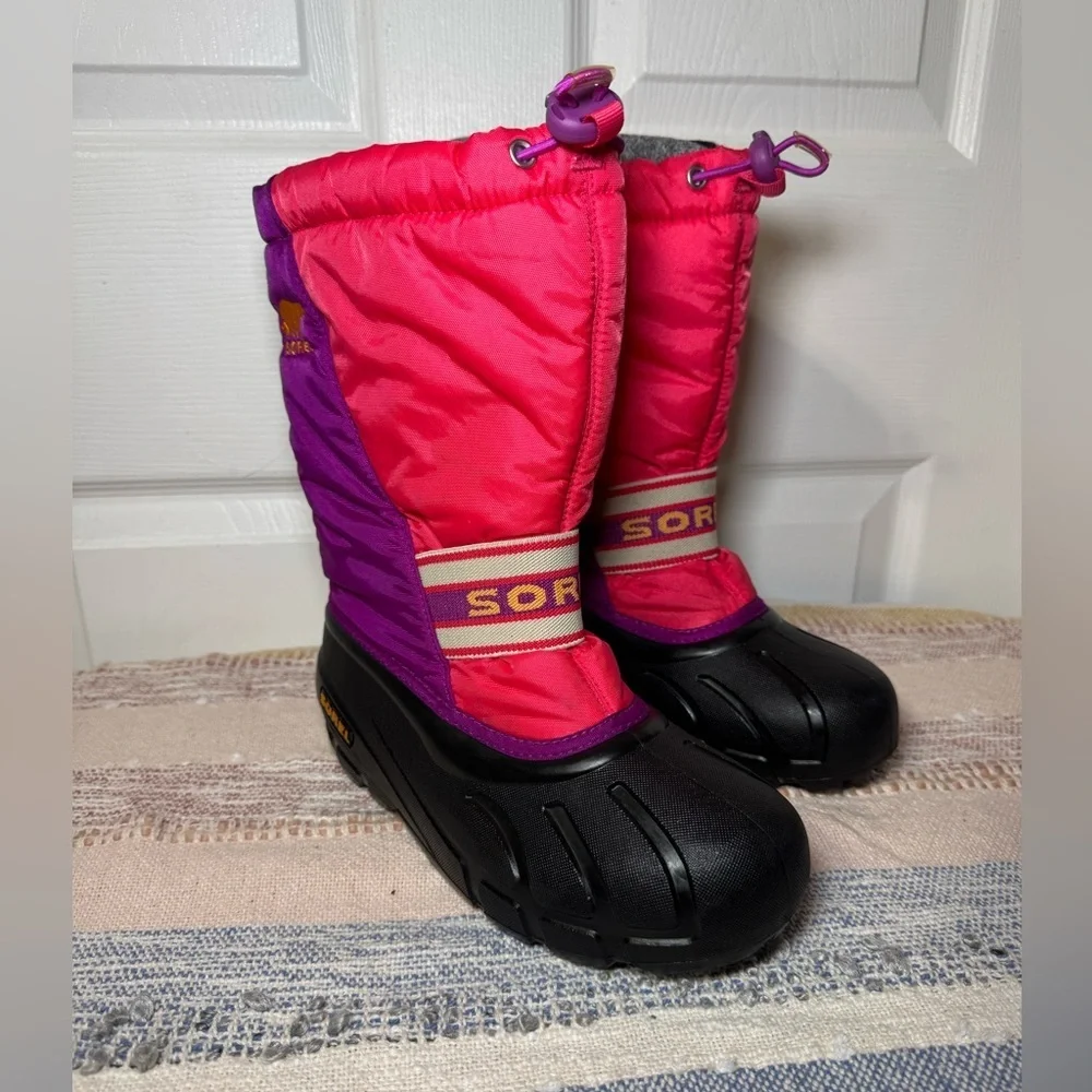 Sorel Youth Pink and Purple Snow Boots